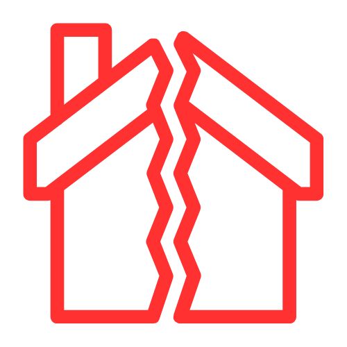 Onvoltooid huis illustratie