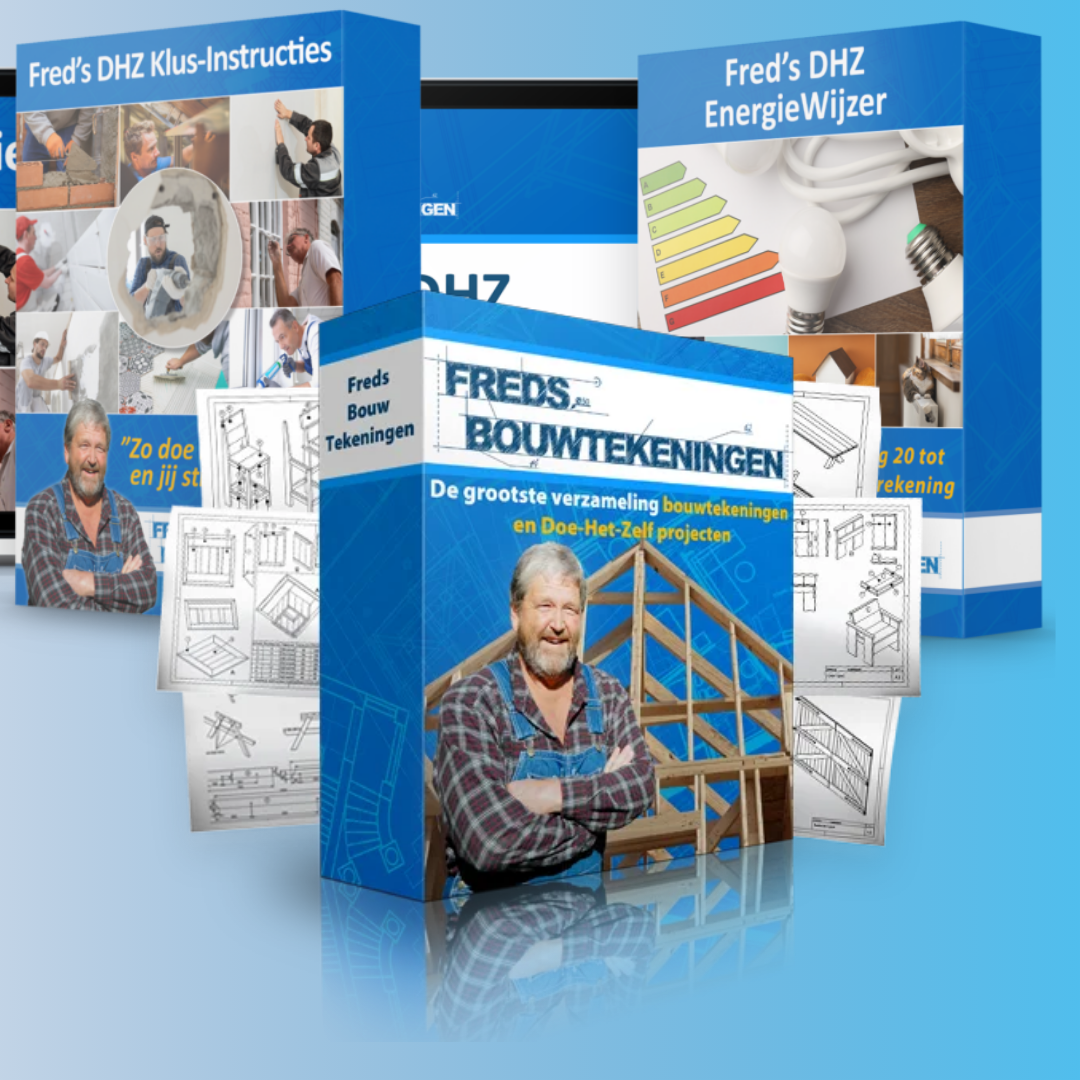 Fred's complete DHZ pakket - Klus-instructies, EnergieWijzer en Bouwtekeningen